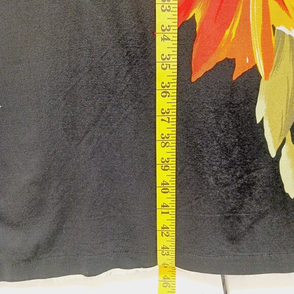 Dress Maxi Size M Black Goth Revival Bloomcore Cruise Resort Tropical Vacation - Picture 8 of 14